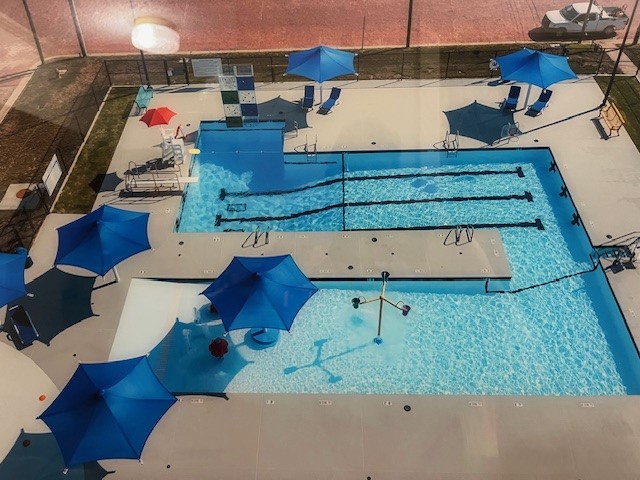 Pool aerial view